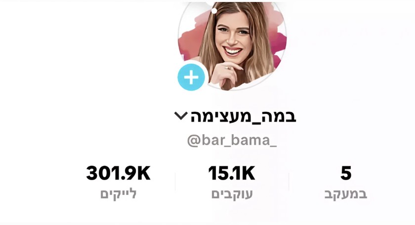 פרופיל הטיקטוק של במה מעצימה: 15.1 אלף עוקבים
